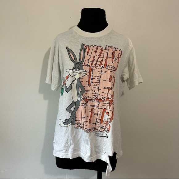 Vintage 1987 80s tshirt top buggs bunny size large - Picture 1 of 9